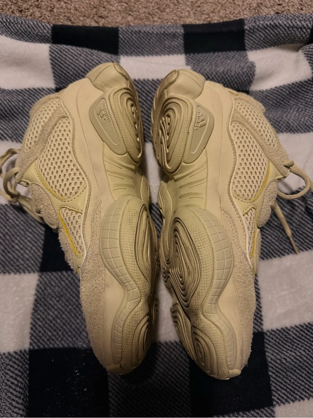 Kids Neutral Tan Suede Mesh Athletic Sneakers - WOMENS 8